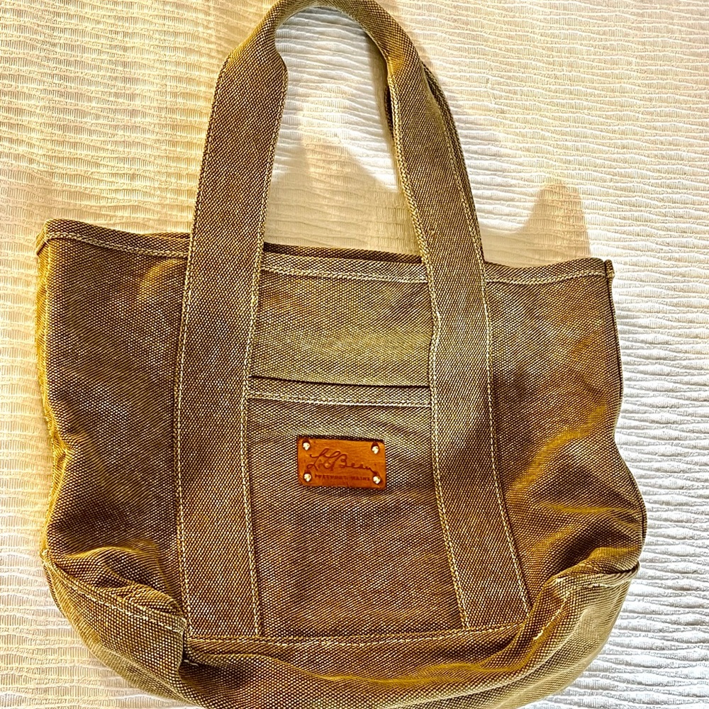 L.L. Bean Tan and Brown Tote Bag